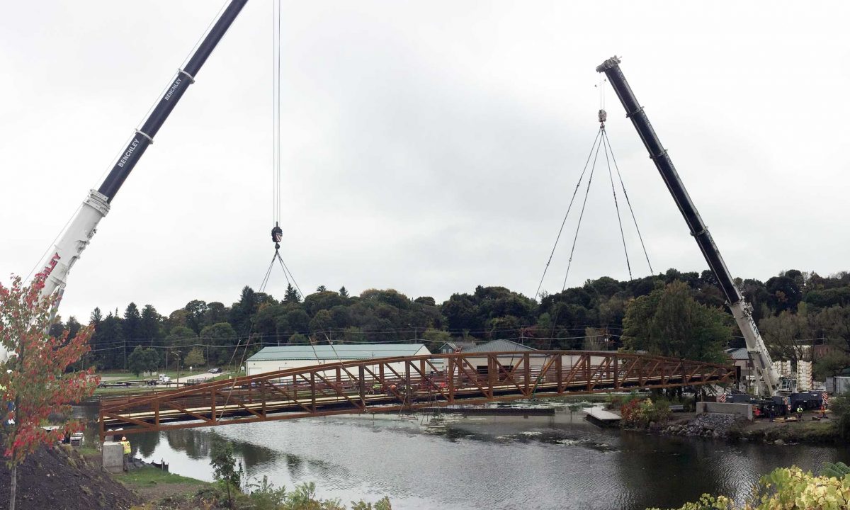 Jamestown Intermodal Transportation Project Pedestrian Bridge