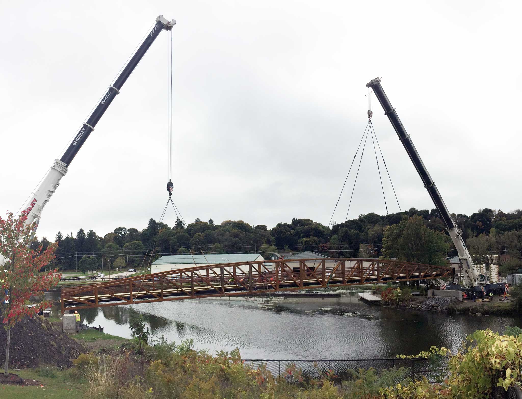 Jamestown Intermodal Transportation Project Pedestrian Bridge