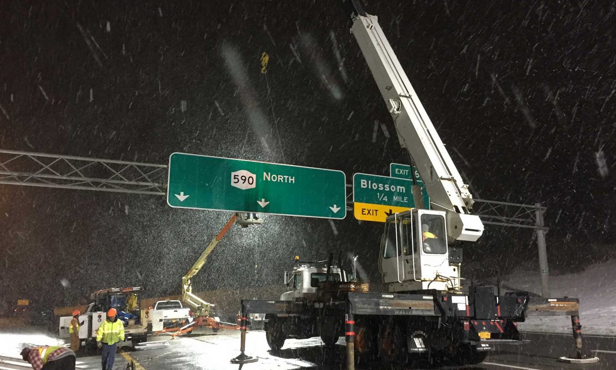 Overhead Sign Structure Improvements in Monroe County