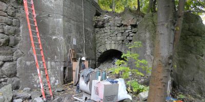 Whirlpool Bridge Retaining Wall