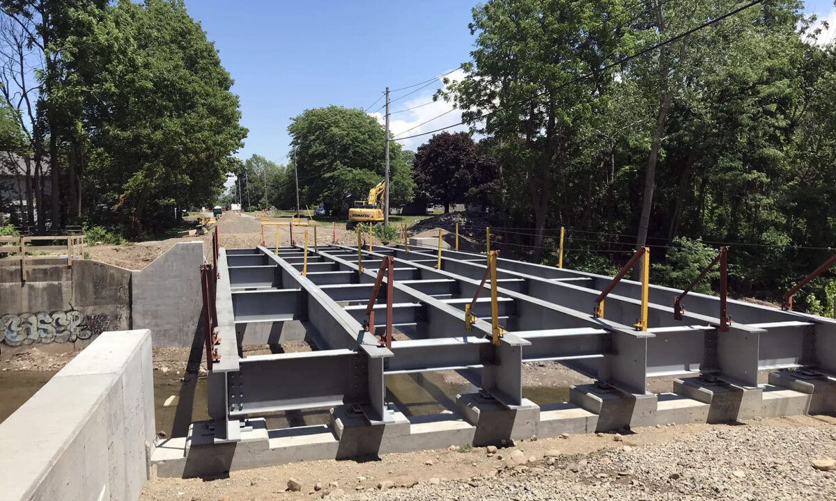 Replacement of Bridge steel erection - Matteson St over Canadaway Creek