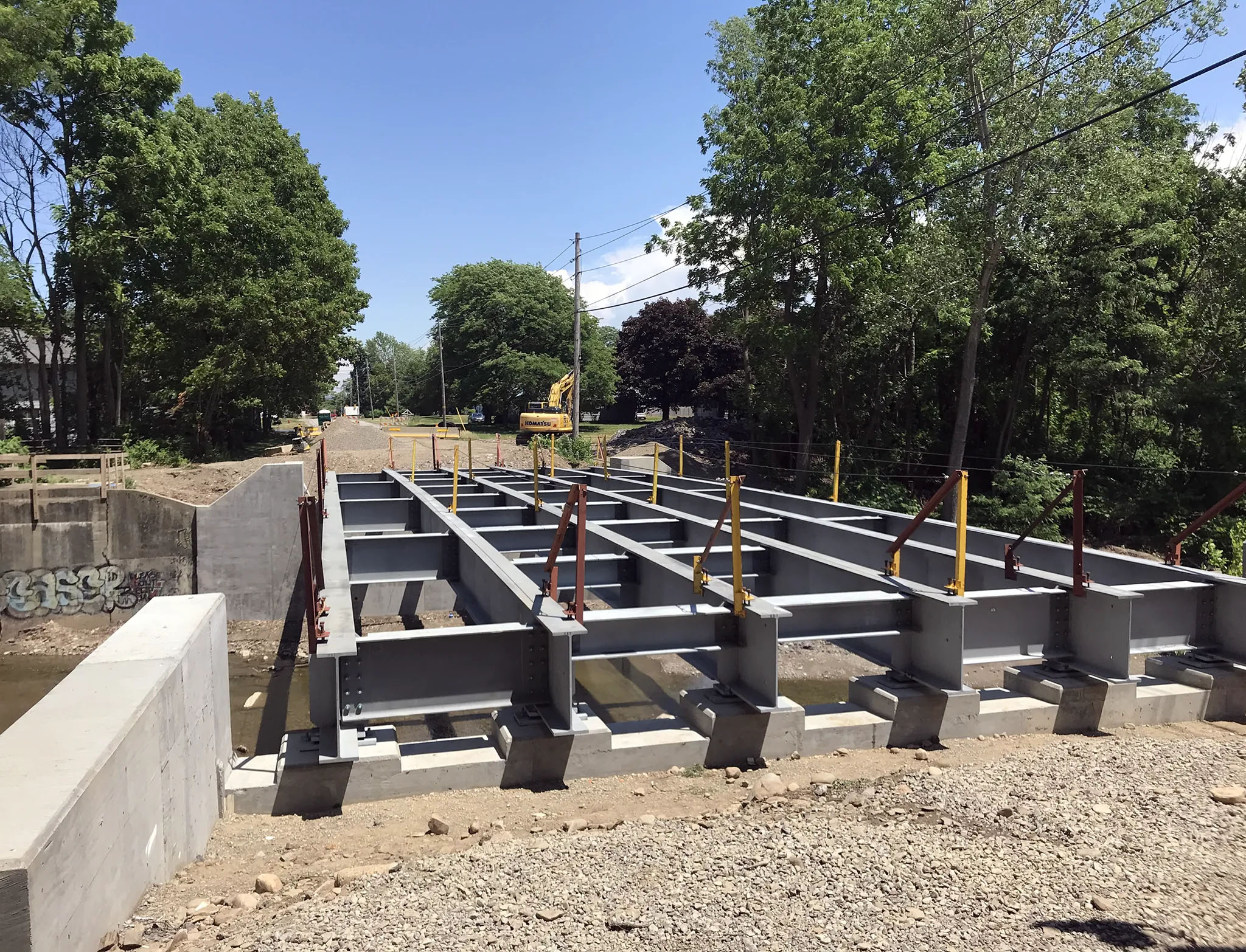 Replacement of Bridge steel erection - Matteson St over Canadaway Creek