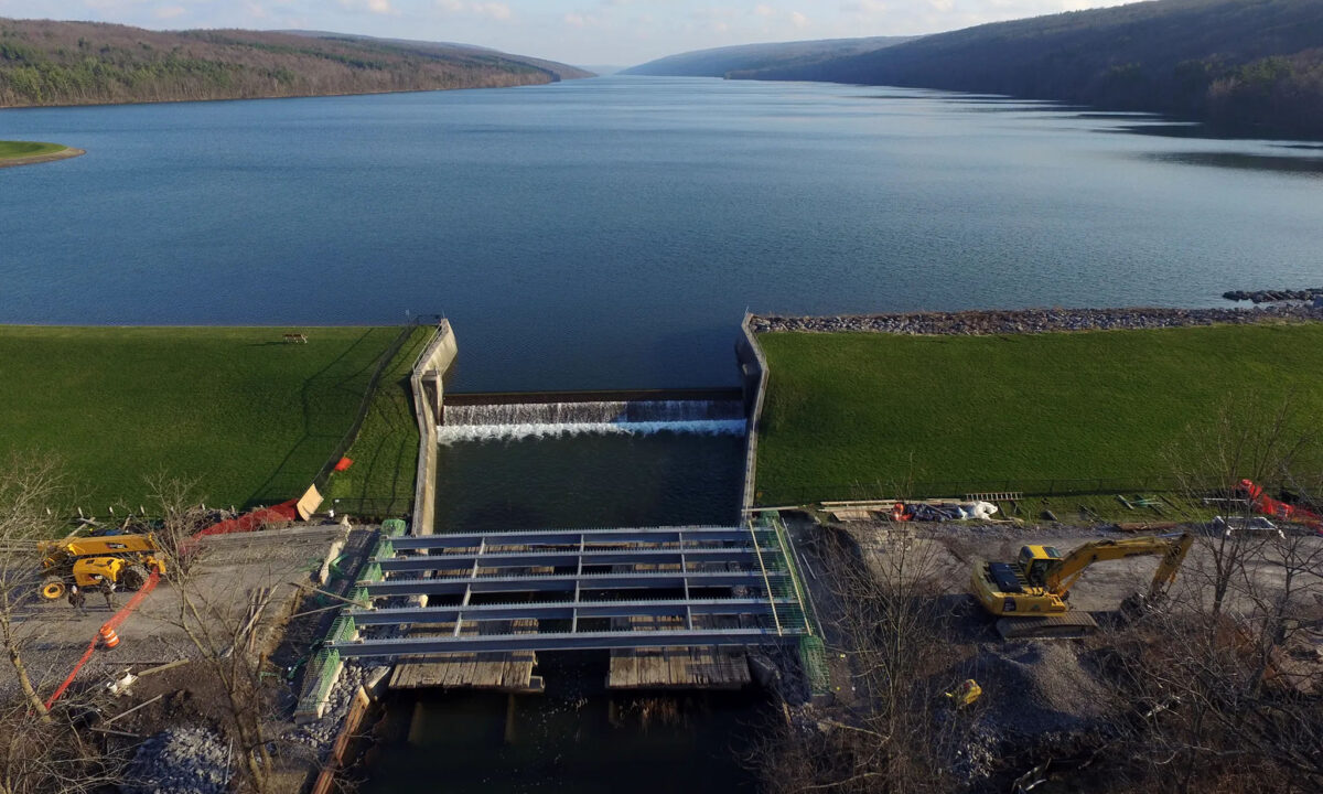 Rix Hill Road bridge over Hemlock Lake bridge project for NYSDOT