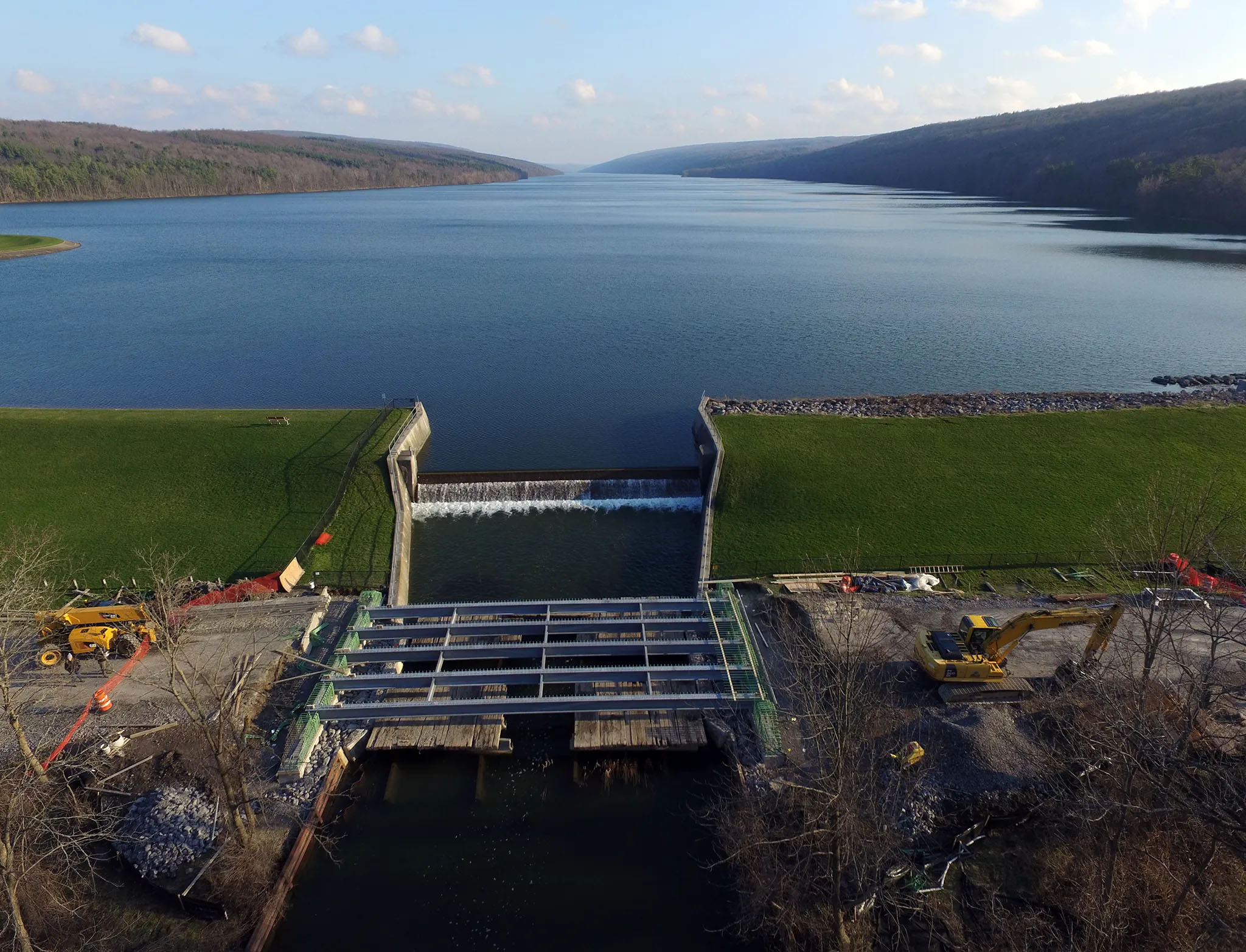 Rix Hill Road bridge over Hemlock Lake bridge project for NYSDOT