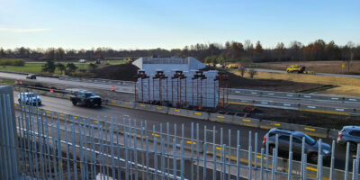 Beaver Island Parkway bridge over the Thruway at Exit 18B